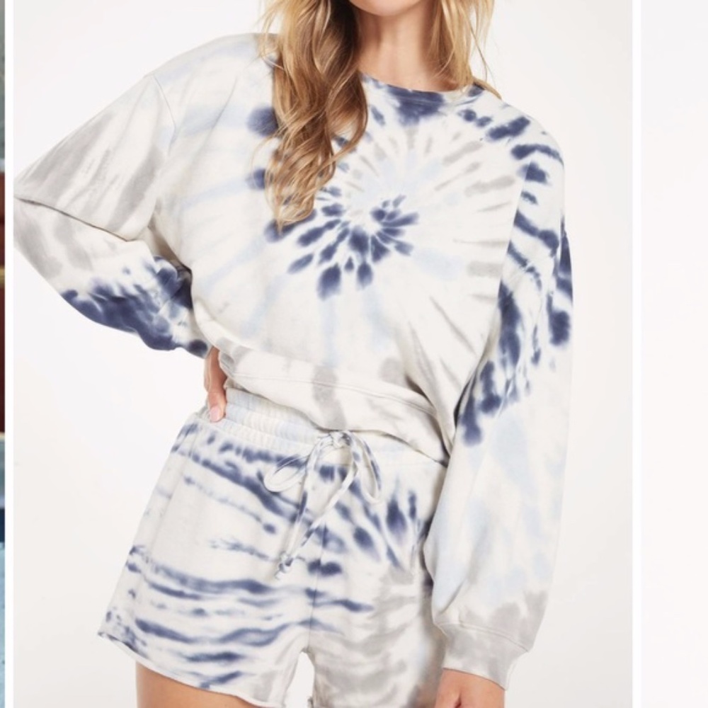 Z Supply Cropped Tie Dye Pullover